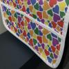 Ambesonne Colorful Microwave Oven Cover, Valentines Day Hearts Love in Various Tones Romantic Queer Rainbow Colors, Water Resistant Organizer with Pockets for Kitchen, 36″ x 12″, Multicolor(Multicolor)