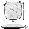 Ambesonne Feminine Chair Seating Cushion Set of 4, Pattern of Lipstick Kiss Marks Woman Valentines Wedding Theme Illustration, Anti-Slip Seat Padding for Kitchen & Patio, 16″x16″, White Red(Charcoal Grey)
