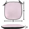 Ambesonne Feminine Chair Seating Cushion Set of 4, Pattern of Lipstick Kiss Marks Woman Valentines Wedding Theme Illustration, Anti-Slip Seat Padding for Kitchen & Patio, 16″x16″, White Red(White and Pink)