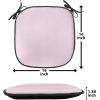 Ambesonne Feminine Chair Seating Cushion Set of 4, Pattern of Lipstick Kiss Marks Woman Valentines Wedding Theme Illustration, Anti-Slip Seat Padding for Kitchen & Patio, 16″x16″, White Red(White and Pink)