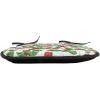 Ambesonne Fruits Chair Seating Cushion Set of 8, Retro Valentine Theme with Strawberry Love Happiness Merry Lucky Image, Anti-Slip Seat Padding for Kitchen & Patio, 16″x16″, Eggshell Ruby Army Green(Red Fern Green White)