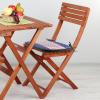 Ambesonne Fruits Chair Seating Cushion Set of 8, Retro Valentine Theme with Strawberry Love Happiness Merry Lucky Image, Anti-Slip Seat Padding for Kitchen & Patio, 16″x16″, Eggshell Ruby Army Green(Violet Blue Ruby White)