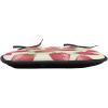 Ambesonne Fruits Chair Seating Cushion Set of 8, Retro Valentine Theme with Strawberry Love Happiness Merry Lucky Image, Anti-Slip Seat Padding for Kitchen & Patio, 16″x16″, Eggshell Ruby Army Green(Eggshell Red Olive Green)