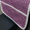 Ambesonne Hot Pink Microwave Oven Cover, Valentine’s Day Inspired Black Mini Hearts on Fuchsia Backdrop Abstract Design, Water Resistant Organizer with Pockets for Kitchen, 36″ x 12″, Fuchsia Black(Fuchsia Black)
