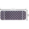 Ambesonne Hot Pink Microwave Oven Cover, Valentine’s Day Inspired Black Mini Hearts on Fuchsia Backdrop Abstract Design, Water Resistant Organizer with Pockets for Kitchen, 36″ x 12″, Fuchsia Black(Dark Blue White and Ruby)