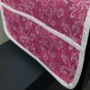 Ambesonne Hot Pink Microwave Oven Cover, Valentine’s Day Inspired Black Mini Hearts on Fuchsia Backdrop Abstract Design, Water Resistant Organizer with Pockets for Kitchen, 36″ x 12″, Fuchsia Black(Hot Pink White Purple)