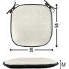 Ambesonne Pearls Chair Seating Cushion Set of 6, Dotted Heart Pattern Love Themed Illustration Valentines Day Adornment, Anti-Slip Seat Padding for Kitchen & Patio, 16″x16″, Blush Cream Red(Cream Tan)