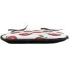 Ambesonne Poppy Flower Chair Seating Cushion, Leaves and Petals Watercolors Bouquet Romance Inspiration Valentines Day, Anti-Slip Seat Padding for Kitchen & Patio, 16″x16″, Green Pink Cream(Dark Coral Green White)