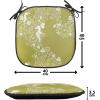 Ambesonne Poppy Flower Chair Seating Cushion, Leaves and Petals Watercolors Bouquet Romance Inspiration Valentines Day, Anti-Slip Seat Padding for Kitchen & Patio, 16″x16″, Green Pink Cream(Yellow Green White)