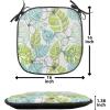 Ambesonne Poppy Flower Chair Seating Cushion, Leaves and Petals Watercolors Bouquet Romance Inspiration Valentines Day, Anti-Slip Seat Padding for Kitchen & Patio, 16″x16″, Green Pink Cream(Charcoal Grey Pale Green)
