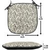Ambesonne Poppy Flower Chair Seating Cushion, Leaves and Petals Watercolors Bouquet Romance Inspiration Valentines Day, Anti-Slip Seat Padding for Kitchen & Patio, 16″x16″, Green Pink Cream(Cream Dark Taupe)