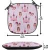Ambesonne Poppy Flower Chair Seating Cushion, Leaves and Petals Watercolors Bouquet Romance Inspiration Valentines Day, Anti-Slip Seat Padding for Kitchen & Patio, 16″x16″, Green Pink Cream(Pale Mauve Brown Pink)