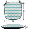 Ambesonne Poppy Flower Chair Seating Cushion, Leaves and Petals Watercolors Bouquet Romance Inspiration Valentines Day, Anti-Slip Seat Padding for Kitchen & Patio, 16″x16″, Green Pink Cream(Cream Teal)