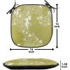 Ambesonne Poppy Flower Chair Seating Cushion, Leaves and Petals Watercolors Bouquet Romance Inspiration Valentines Day, Anti-Slip Seat Padding for Kitchen & Patio, 16″x16″, Green Pink Cream(Yellow Green White)