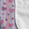 Ambesonne Purple Microwave Oven Cover, Valentines Day Hearts with Verical Abstract Stipes Vintage Sentimental Composition, Water Resistant Organizer with Pockets for Kitchen, 36″ x 12″, Multicolor(Multicolor)