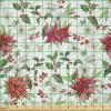 Ambesonne Romantic Fabric by The Yard, Valentines Day Love You Calligraphy with Hearts Pastel Colored Design, Microfiber Fabric for Arts and Crafts Textiles & Decor, 2 Yards, Pink Teal(Vermilion Green Magenta)