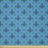 Ambesonne Romantic Fabric by The Yard, Valentines Day Love You Calligraphy with Hearts Pastel Colored Design, Microfiber Fabric for Arts and Crafts Textiles & Decor, 2 Yards, Pink Teal(Dark Blue)