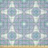 Ambesonne Romantic Fabric by The Yard, Valentines Day Love You Calligraphy with Hearts Pastel Colored Design, Microfiber Fabric for Arts and Crafts Textiles & Decor, 2 Yards, Pink Teal(White Lilac)
