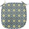 Pale Yellow Dark Blue