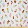 Ambesonne Romantic Fabric by The Yard, Valentines Day Love You Calligraphy with Hearts Pastel Colored Design, Microfiber Fabric for Arts and Crafts Textiles & Decor, 2 Yards, Pink Teal(Blush Cream)