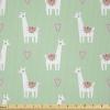 Ambesonne Romantic Fabric by The Yard, Valentines Day Love You Calligraphy with Hearts Pastel Colored Design, Microfiber Fabric for Arts and Crafts Textiles & Decor, 2 Yards, Pink Teal(Mint Green)