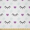Ambesonne Romantic Fabric by The Yard, Valentines Day Love You Calligraphy with Hearts Pastel Colored Design, Microfiber Fabric for Arts and Crafts Textiles & Decor, 2 Yards, Pink Teal(Blue Fuchsia)