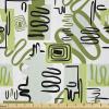 Ambesonne Romantic Fabric by The Yard, Valentines Day Love You Calligraphy with Hearts Pastel Colored Design, Microfiber Fabric for Arts and Crafts Textiles & Decor, 2 Yards, Pink Teal(Olive Green)