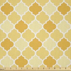 Ambesonne Romantic Fabric by The Yard, Valentines Day Love You Calligraphy with Hearts Pastel Colored Design, Microfiber Fabric for Arts and Crafts Textiles & Decor, 2 Yards, Pink Teal(Marigold Mustard)
