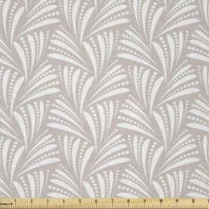 Ambesonne Romantic Fabric by The Yard, Valentines Day Love You Calligraphy with Hearts Pastel Colored Design, Microfiber Fabric for Arts and Crafts Textiles & Decor, 2 Yards, Pink Teal(Dust White)