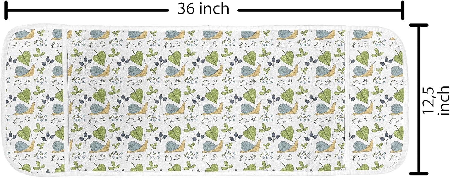 imageAmbesonne Roses Microwave Oven Cover Romantic Valentines Day Pattern with Realistic Flowers Image Water Resistant Organizer with Pockets for Kitchen 36 x 12 Vermilion WhiteWhite Multicolor
