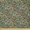 Ambesonne Cartoon Fabric by The Yard, Carousel Horses Playthings Merry Go Round Joyful Circus Amusement Park, Microfiber Fabric for Arts and Crafts Textiles & Decor, 1 Yard, Pale Blue Indigo Pink(Grey Black)