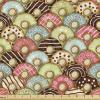 Ambesonne Cartoon Fabric by The Yard, Carousel Horses Playthings Merry Go Round Joyful Circus Amusement Park, Microfiber Fabric for Arts and Crafts Textiles & Decor, 1 Yard, Pale Blue Indigo Pink(Green Pink)