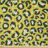Ambesonne Cartoon Fabric by The Yard, Carousel Horses Playthings Merry Go Round Joyful Circus Amusement Park, Microfiber Fabric for Arts and Crafts Textiles & Decor, 1 Yard, Pale Blue Indigo Pink(Yellow Black and White)