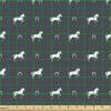 Ambesonne Cartoon Fabric by The Yard, Carousel Horses Playthings Merry Go Round Joyful Circus Amusement Park, Microfiber Fabric for Arts and Crafts Textiles & Decor, 1 Yard, Pale Blue Indigo Pink(Purple Grey)