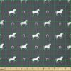 Ambesonne Cartoon Fabric by The Yard, Carousel Horses Playthings Merry Go Round Joyful Circus Amusement Park, Microfiber Fabric for Arts and Crafts Textiles & Decor, 1 Yard, Pale Blue Indigo Pink(Purple Grey)