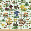 Ambesonne Cartoon Fabric by The Yard, Carousel Horses Playthings Merry Go Round Joyful Circus Amusement Park, Microfiber Fabric for Arts and Crafts Textiles & Decor, 1 Yard, Pale Blue Indigo Pink(White Mustard)