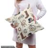 Ambesonne Cartoon Fabric by The Yard, Carousel Horses Playthings Merry Go Round Joyful Circus Amusement Park, Microfiber Fabric for Arts and Crafts Textiles & Decor, 1 Yard, Pale Blue Indigo Pink(Brown Beige)