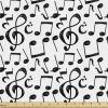 Ambesonne Cartoon Fabric by The Yard, Carousel Horses Playthings Merry Go Round Joyful Circus Amusement Park, Microfiber Fabric for Arts and Crafts Textiles & Decor, 1 Yard, Pale Blue Indigo Pink(White Black)