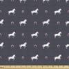 Ambesonne Cartoon Fabric by The Yard, Carousel Horses Playthings Merry Go Round Joyful Circus Amusement Park, Microfiber Fabric for Arts and Crafts Textiles & Decor, 1 Yard, Pale Blue Indigo Pink(Purple Grey)