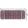 Ambesonne Hearts Microwave Oven Cover, Valentines Day Inspired Ornamental Love Pattern in Pink Tones, Water Resistant Organizer with Pockets for Kitchen, 36″ x 12″, Hot Pink Purple Pink(Chocolate Pink Purple)