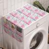 Ambesonne Hearts Microwave Oven Cover, Valentines Day Inspired Ornamental Love Pattern in Pink Tones, Water Resistant Organizer with Pockets for Kitchen, 36″ x 12″, Hot Pink Purple Pink(Pale Pink Teal)