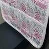 Ambesonne Hearts Microwave Oven Cover, Valentines Day Inspired Ornamental Love Pattern in Pink Tones, Water Resistant Organizer with Pockets for Kitchen, 36″ x 12″, Hot Pink Purple Pink(Pale Pink Teal)