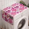 Ambesonne Hearts Microwave Oven Cover, Valentines Day Inspired Ornamental Love Pattern in Pink Tones, Water Resistant Organizer with Pockets for Kitchen, 36″ x 12″, Hot Pink Purple Pink(Hot Pink Purple Pink)