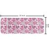 Ambesonne Hearts Microwave Oven Cover, Valentines Day Inspired Ornamental Love Pattern in Pink Tones, Water Resistant Organizer with Pockets for Kitchen, 36″ x 12″, Hot Pink Purple Pink(Hot Pink Purple Pink)
