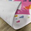 Ambesonne Valentines Day Place Mats Set of 4, Happy Valentine Day Words Love Romance Theme Abstract Image with Heart, Washable Fabric Placemats for Dining Room Kitchen Table Decor, Multicolor