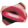 Ambesonne Retro Place Mats Set of 4, Lips Woman Mouth Red Lipstick on Posing Charming Gestures Artprint, Washable Fabric Placemats for Dining Table, Standard Size, Coral Tan