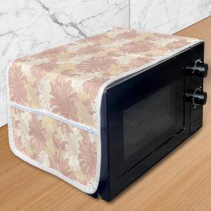 Ambesonne Hearts Microwave Oven Cover, Valentines Day Inspired Ornamental Love Pattern in Pink Tones, Water Resistant Organizer with Pockets for Kitchen, 36″ x 12″, Hot Pink Purple Pink(Coral White Peach)
