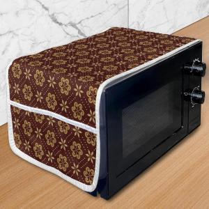 Ambesonne Hearts Microwave Oven Cover, Valentines Day Inspired Ornamental Love Pattern in Pink Tones, Water Resistant Organizer with Pockets for Kitchen, 36″ x 12″, Hot Pink Purple Pink(Maroon Pale Brown)