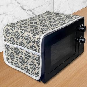 Ambesonne Hearts Microwave Oven Cover, Valentines Day Inspired Ornamental Love Pattern in Pink Tones, Water Resistant Organizer with Pockets for Kitchen, 36″ x 12″, Hot Pink Purple Pink(Slate Blue Beige)