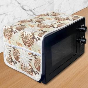 Ambesonne Hearts Microwave Oven Cover, Valentines Day Inspired Ornamental Love Pattern in Pink Tones, Water Resistant Organizer with Pockets for Kitchen, 36″ x 12″, Hot Pink Purple Pink(Dark Orange Pale Green)